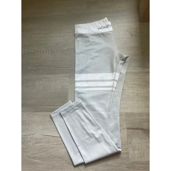 Like‎ new Women's best medium white gray Leggings - Picture 4 of 12